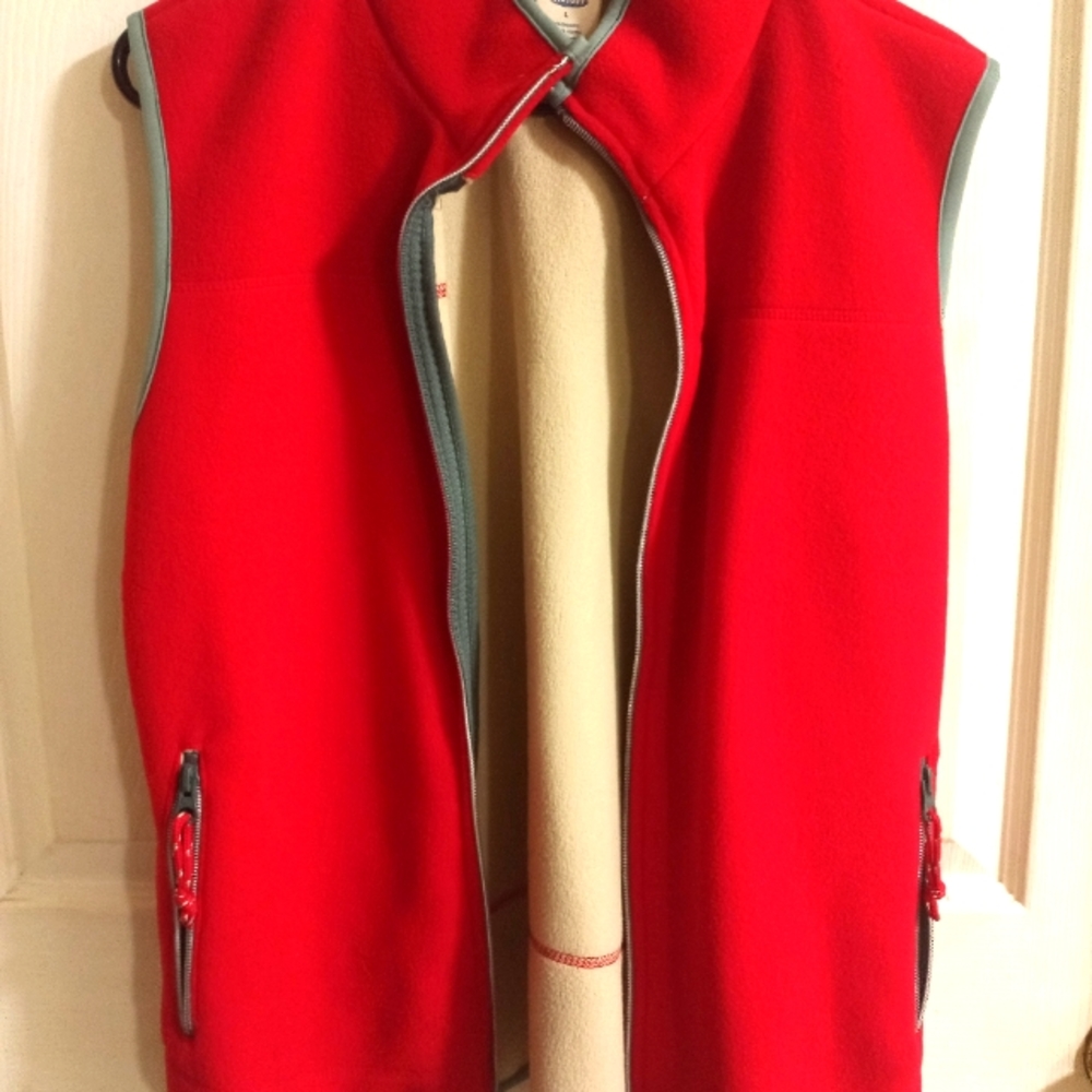Old Navy FireRed Sleeveless Fleece